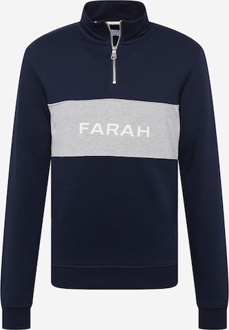 FARAH Sweatshirt 'ORFORD' in Blauw: voorkant