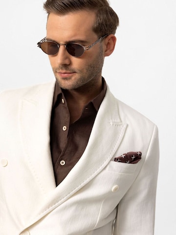 Coupe regular Veste de costume Antioch en blanc