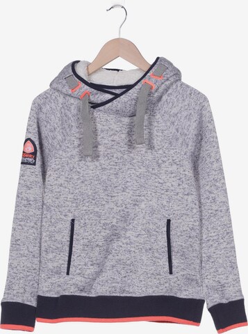 Superdry Sweatshirt & Zip-Up Hoodie in M in Blue: front