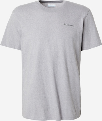 COLUMBIA Toiminnallinen paita värissä harmaa: etupuoli