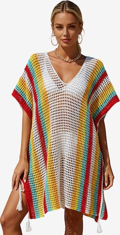 Yesfashion Strandkleid in Weiß: Vorderseite