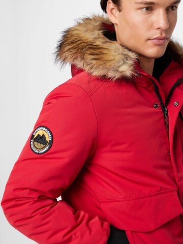 Superdry Overgangsjakke 'Everest' i rød