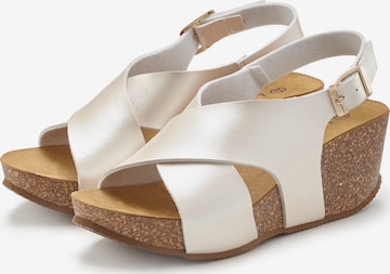 Sandalo di LASCANA in beige: frontale