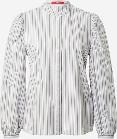 s.Oliver Bluse in grau / helllila / weiß, Produktansicht