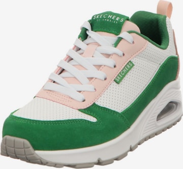 SKECHERS Athletic Shoes in Green: front