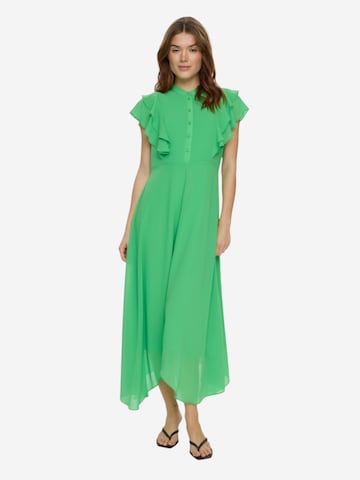 NÜMPH langes Sommerkleid in Grün: Vorderseite
