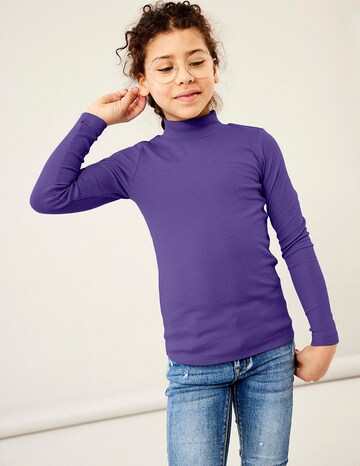 NAME IT - Camisola 'Nakal' em roxo: frente