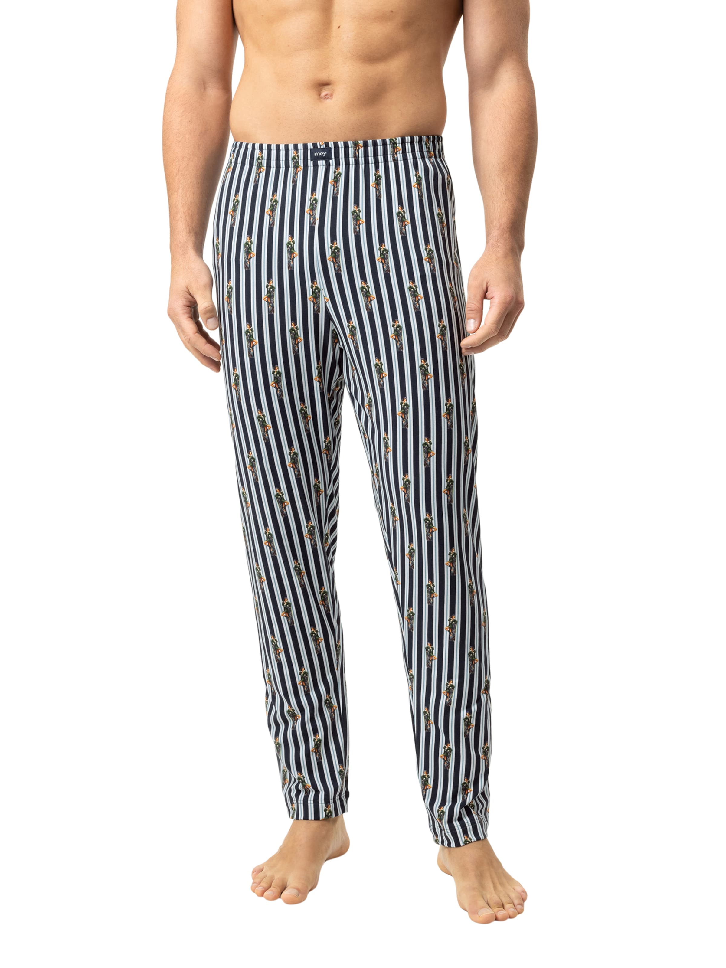 Mey Pajama pants ' Serie Smoke Show ' in Blue: front