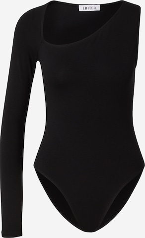 EDITEDBodi majica 'Malani' - crna boja: prednji dio