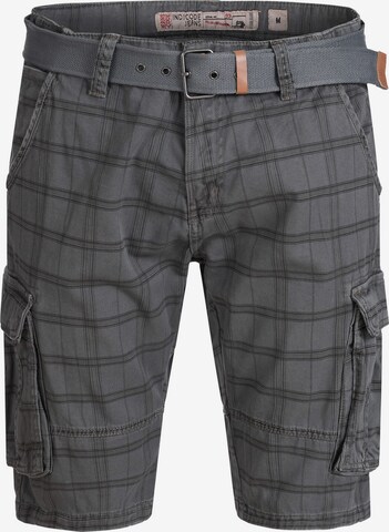 INDICODE JEANS Regular Cargo Pants in Grey: front