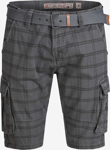 Regular Pantalon cargo INDICODE JEANS en gris : devant