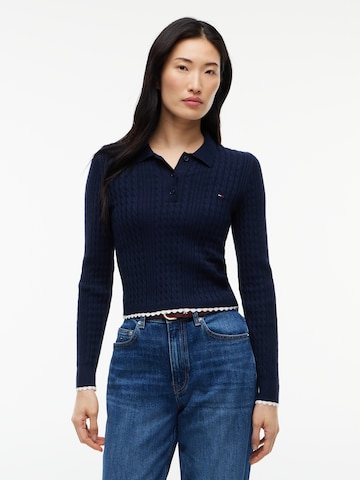 mėlyna Tommy Jeans Megztinis: priekis