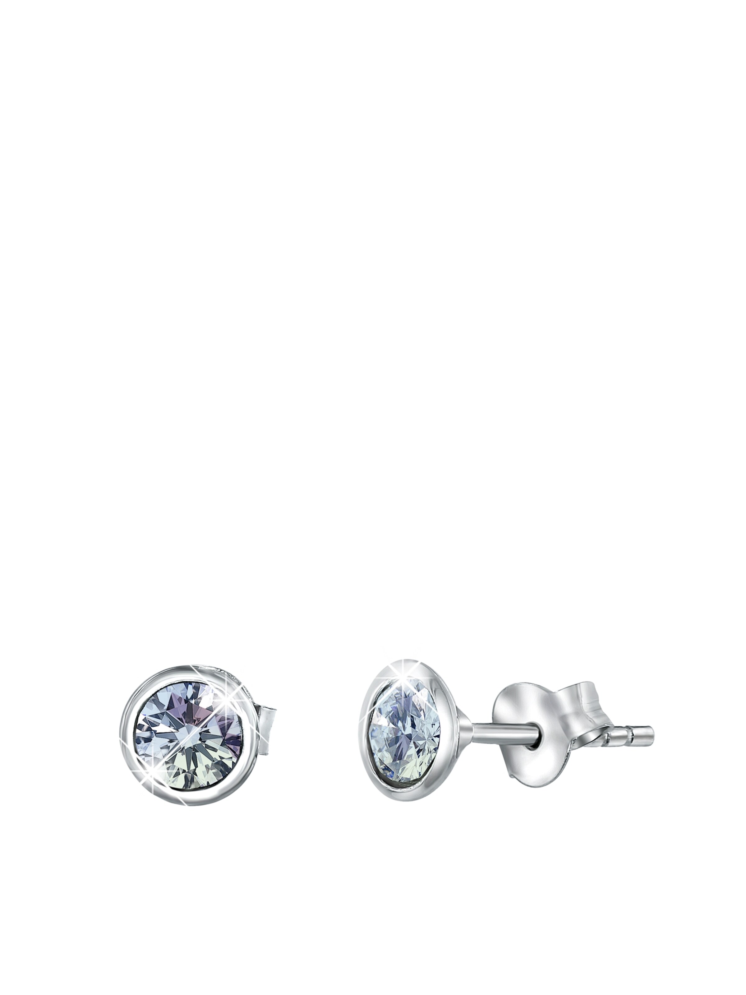 Lucardi Earrings in Silver: front