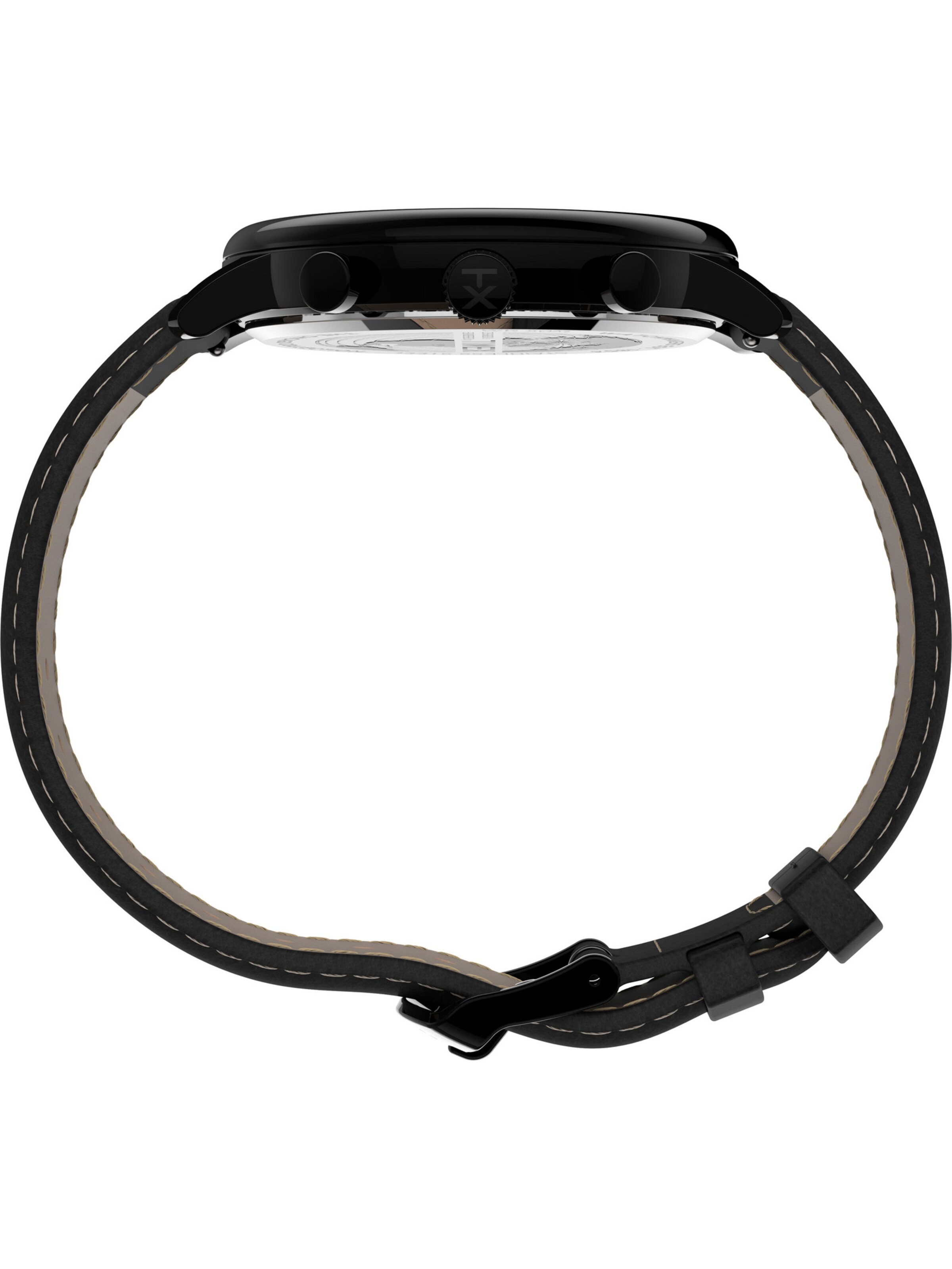 TIMEX Analoog horloge 'Chicago City' in Zwart