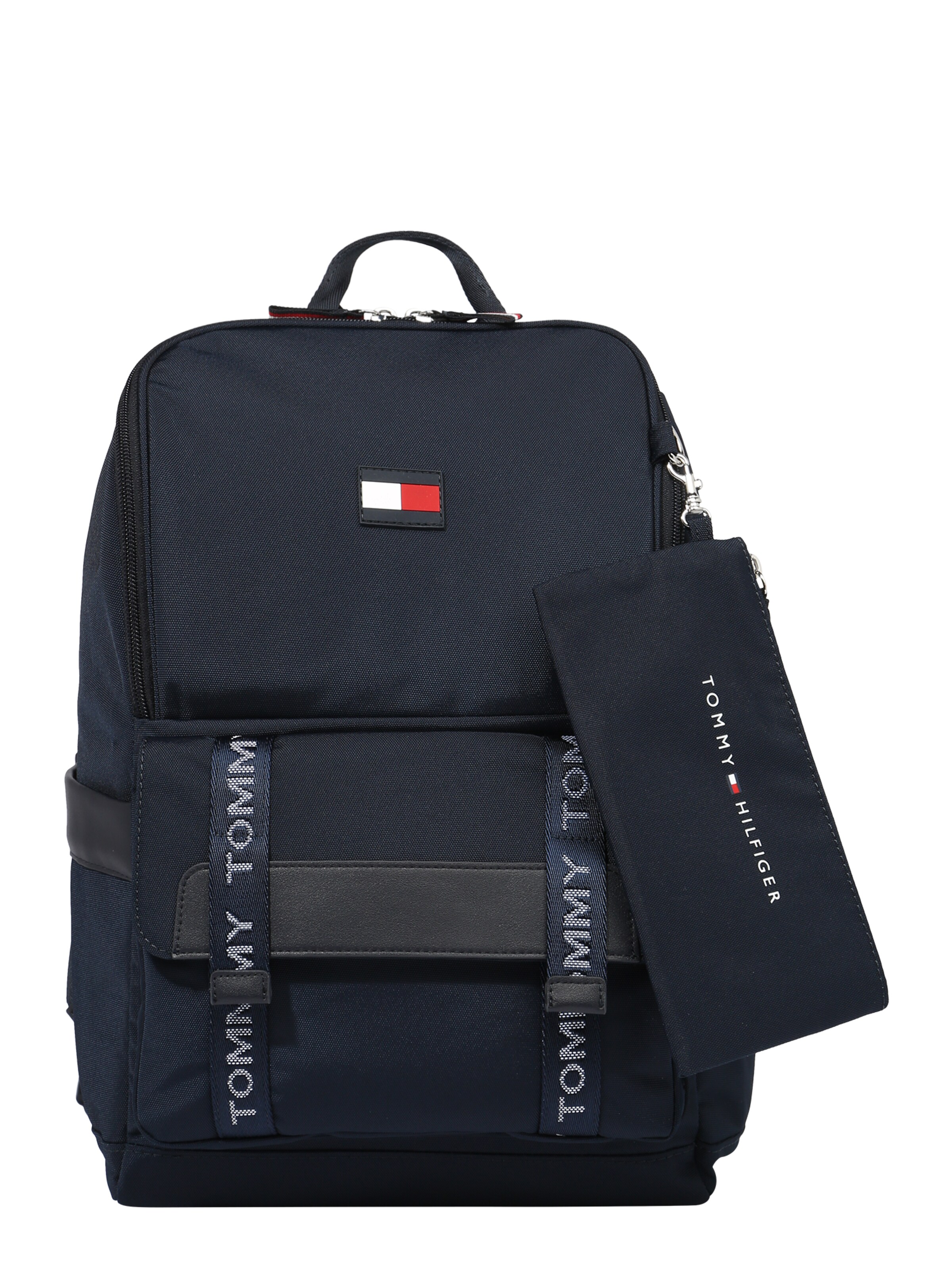 tommy hilfiger backpack silver