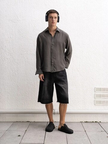 Giesto - Comfort Fit Camisa em cinzento