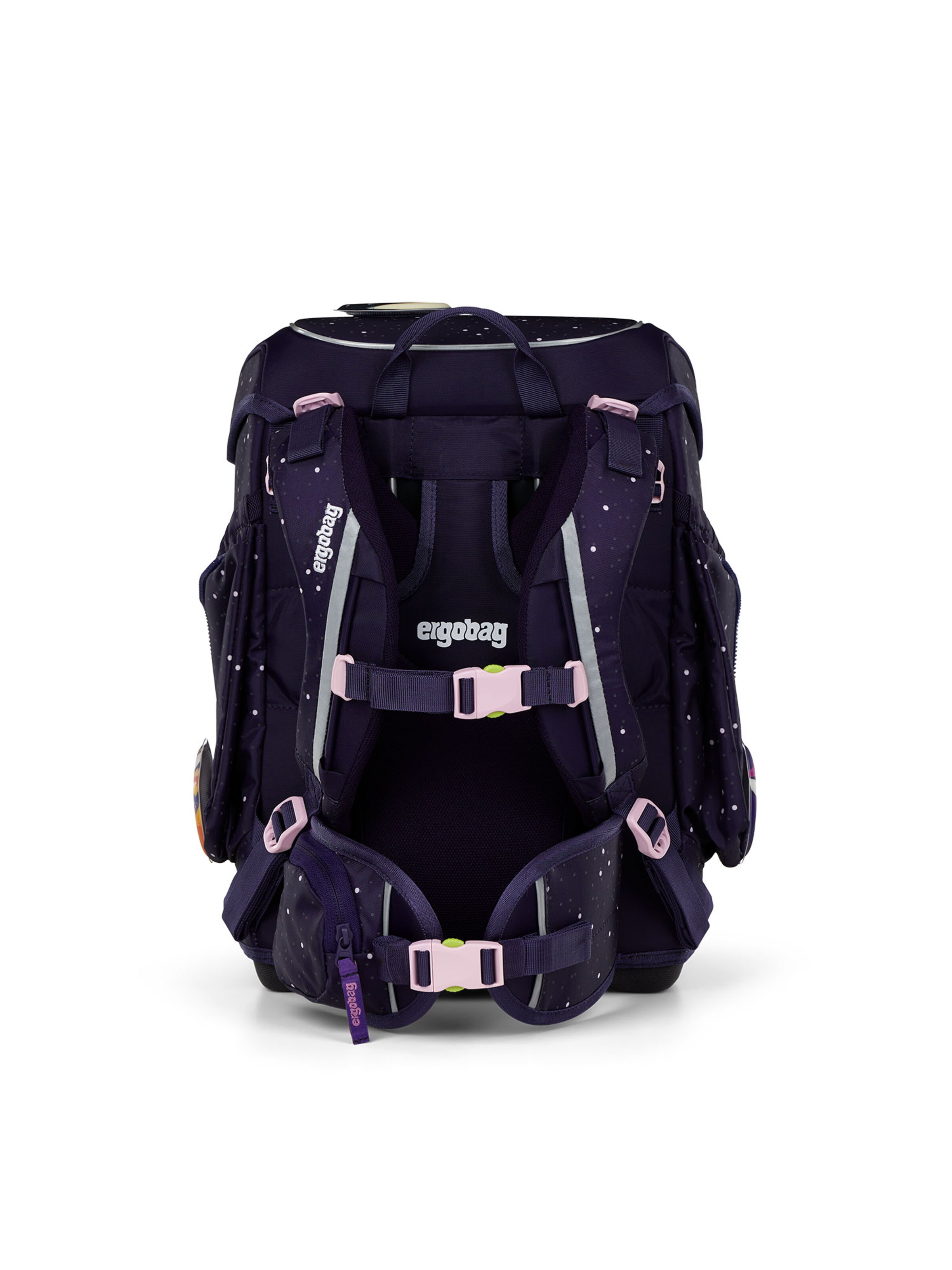 ergobag Backpack 'Cubo SternguckBär Reflex Glow Edition' in Purple