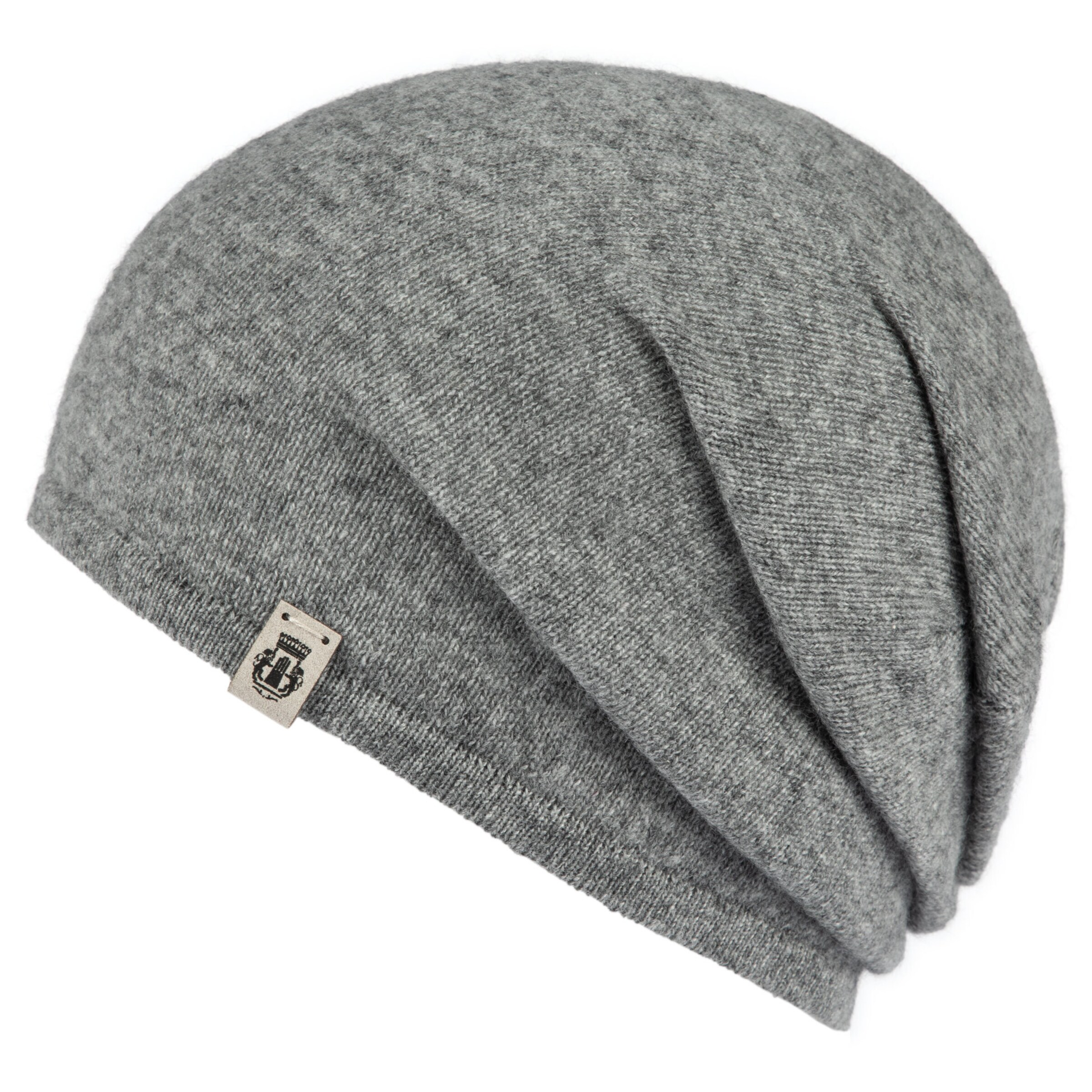 Roeckl Beanie Mütze 'PURE CASHMERE' in Grau: Vorderseite