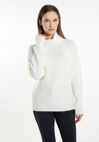 Pull-over usha WHITE LABEL en blanc : devant