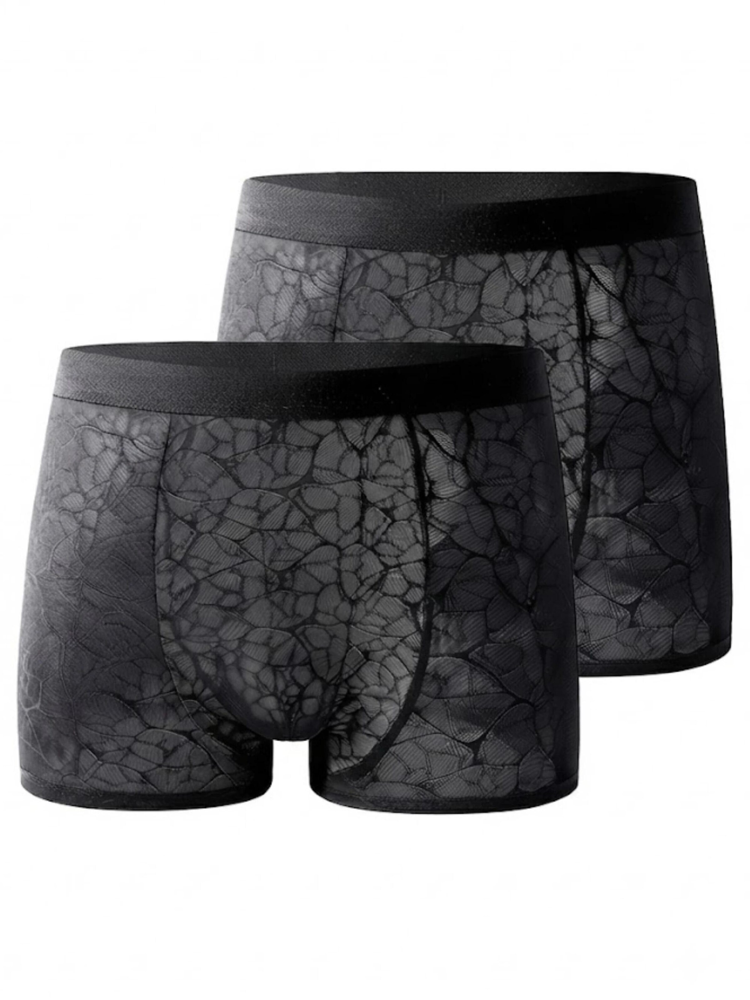 LekkerStout Boxer shorts 'Boxershorts (2-pack)' in Black: front