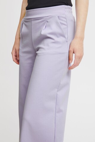 ICHI Wide leg Chino 'Kate' in Lila