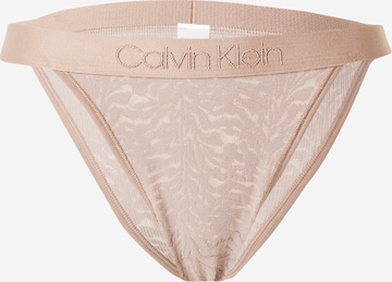 Slip de la Calvin Klein Underwear pe maro: față