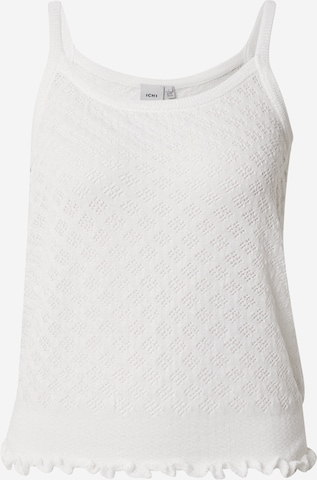 Tops en tricot ICHI en blanc : devant