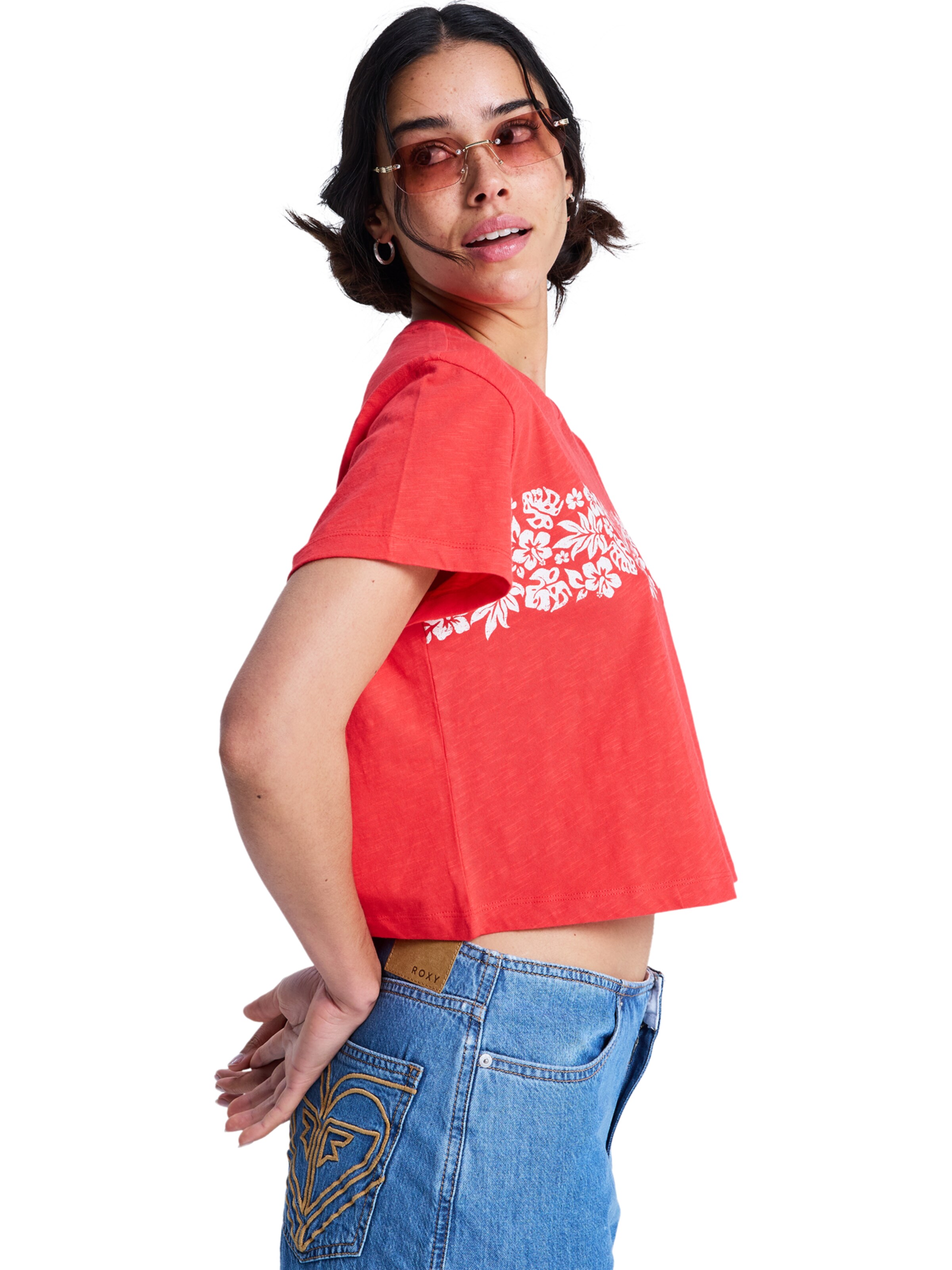 Tricou 'Endless Weekends' de la ROXY pe roșu