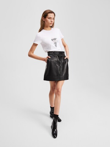 Karl Lagerfeld Μπλουζάκι 'Ikon' σε λευκό
