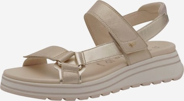 Sandalo di Tamaris in beige: frontale
