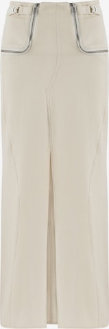 NOCTURNE Skirt in White: front