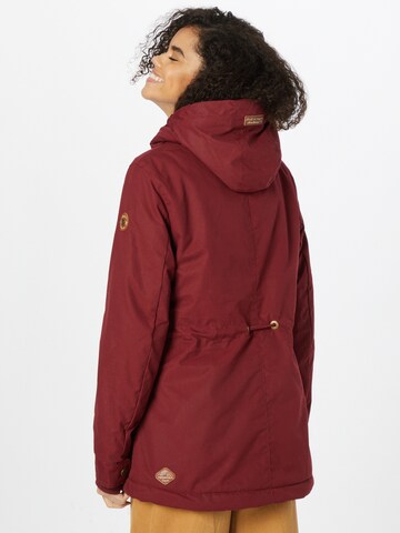 Parka mi-saison 'Monadis' Ragwear en rouge