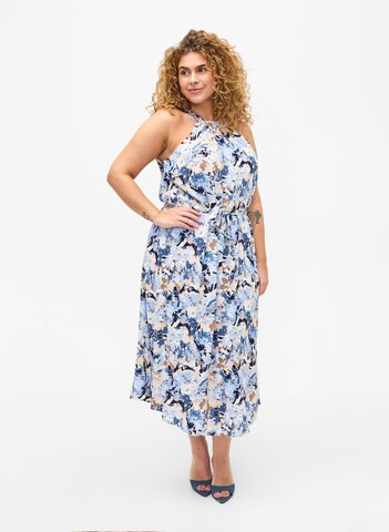 Zizzi Jurk 'BELLA' in Blauw