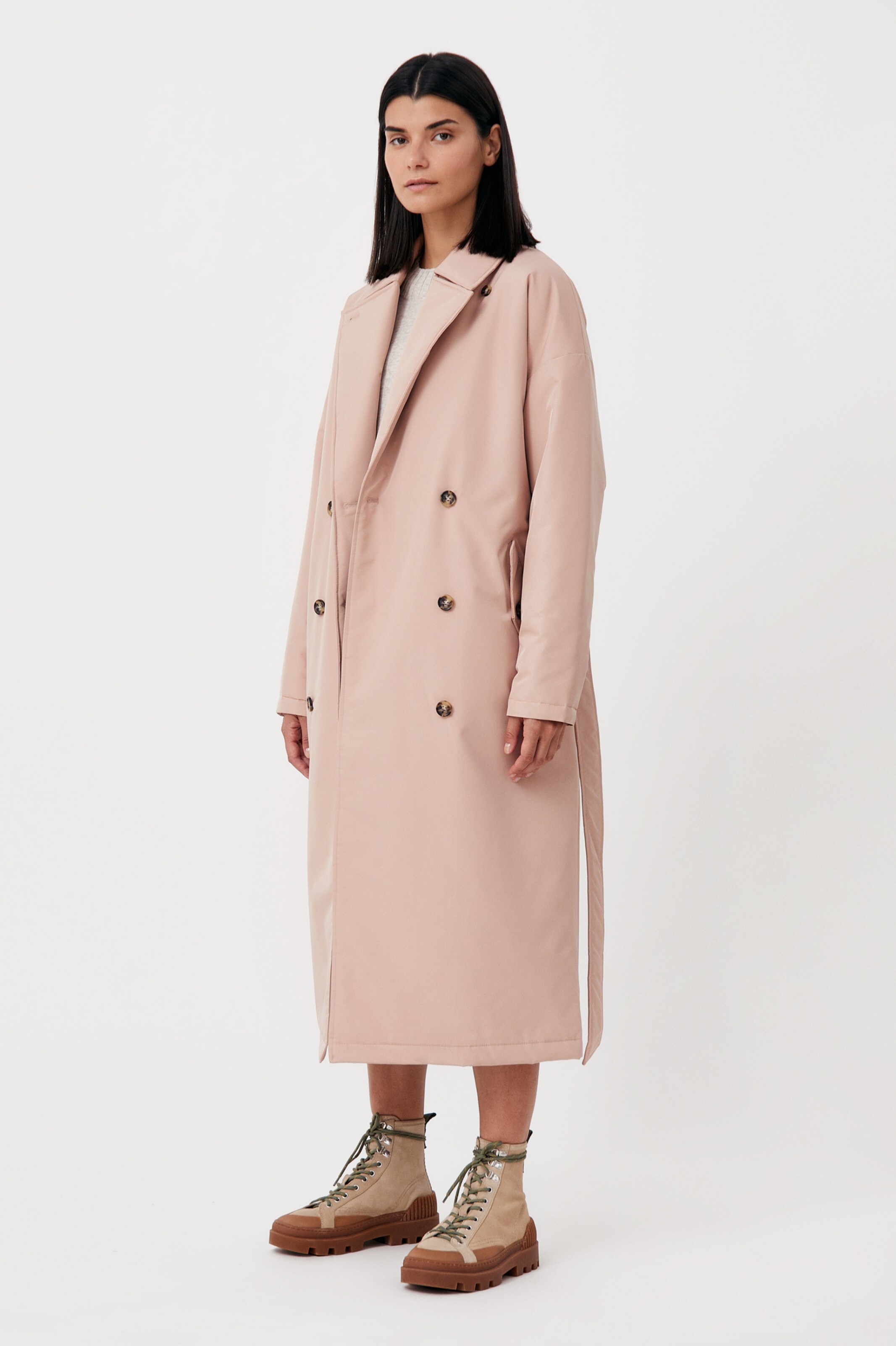 Frauen Jacken Finn Flare Trenchcoat in Beige - GF02325 Frauen Jacken Finn Flare Trenchcoat in Beige - GF02325