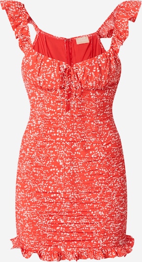 Love Triangle Φόρεμα 'BY MY SIDE' σε ανοικτό κόκκινο / λευκό, Άποψη προϊόντος