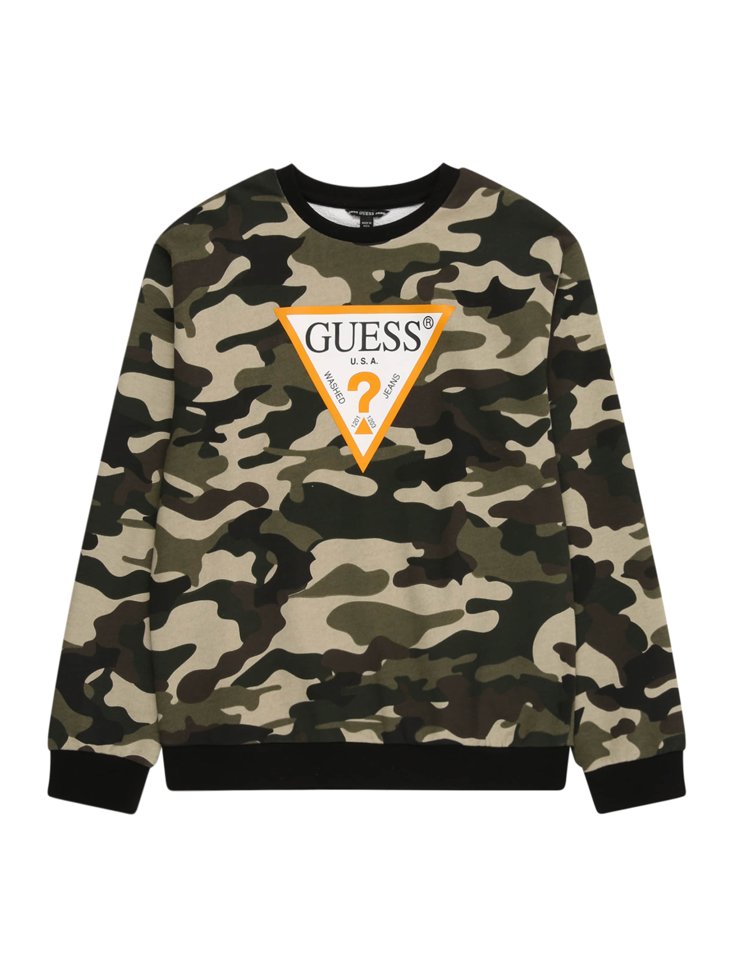 GUESS - Sudadera en verde: frente
