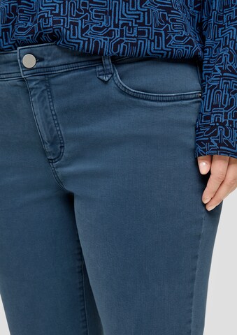 TRIANGLE Slimfit Jeans 'Twill' in Blau