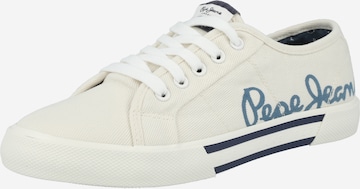 Sneaker bassa 'BRADY' di Pepe Jeans in bianco: frontale