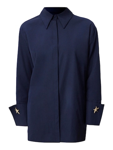 Touche Prive Bluse in Blau: Vorderseite