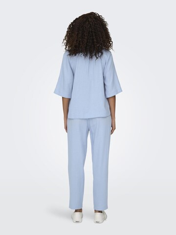 Effilé Pantalon à pince 'ONLCaro Poptrash' ONLY en bleu