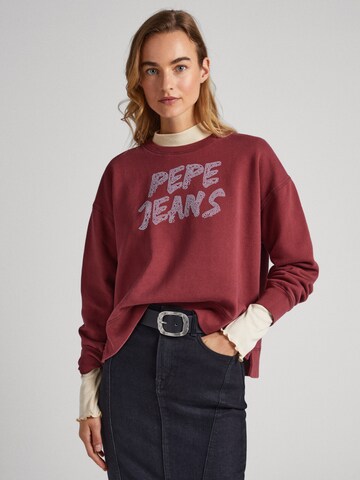 Pepe Jeans Sweatshirt 'BAILEY' in Rood: voorkant