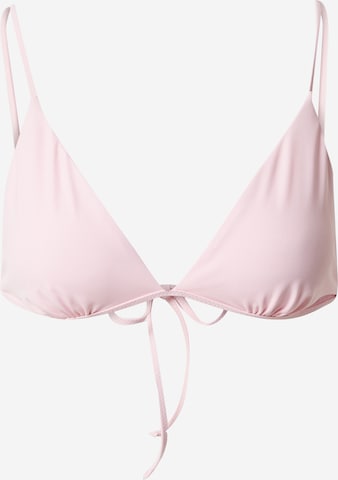 LENI KLUM x ABOUT YOU Triangle Bikini Top 'Kora' in Pink: front