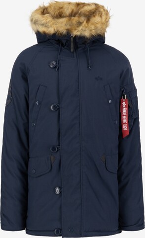 Parka invernale 'Exporer' di ALPHA INDUSTRIES in blu: frontale