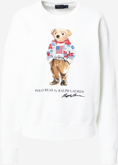 POLO RALPH LAUREN Sweater majica u miks boja / bijela, Pregled proizvoda