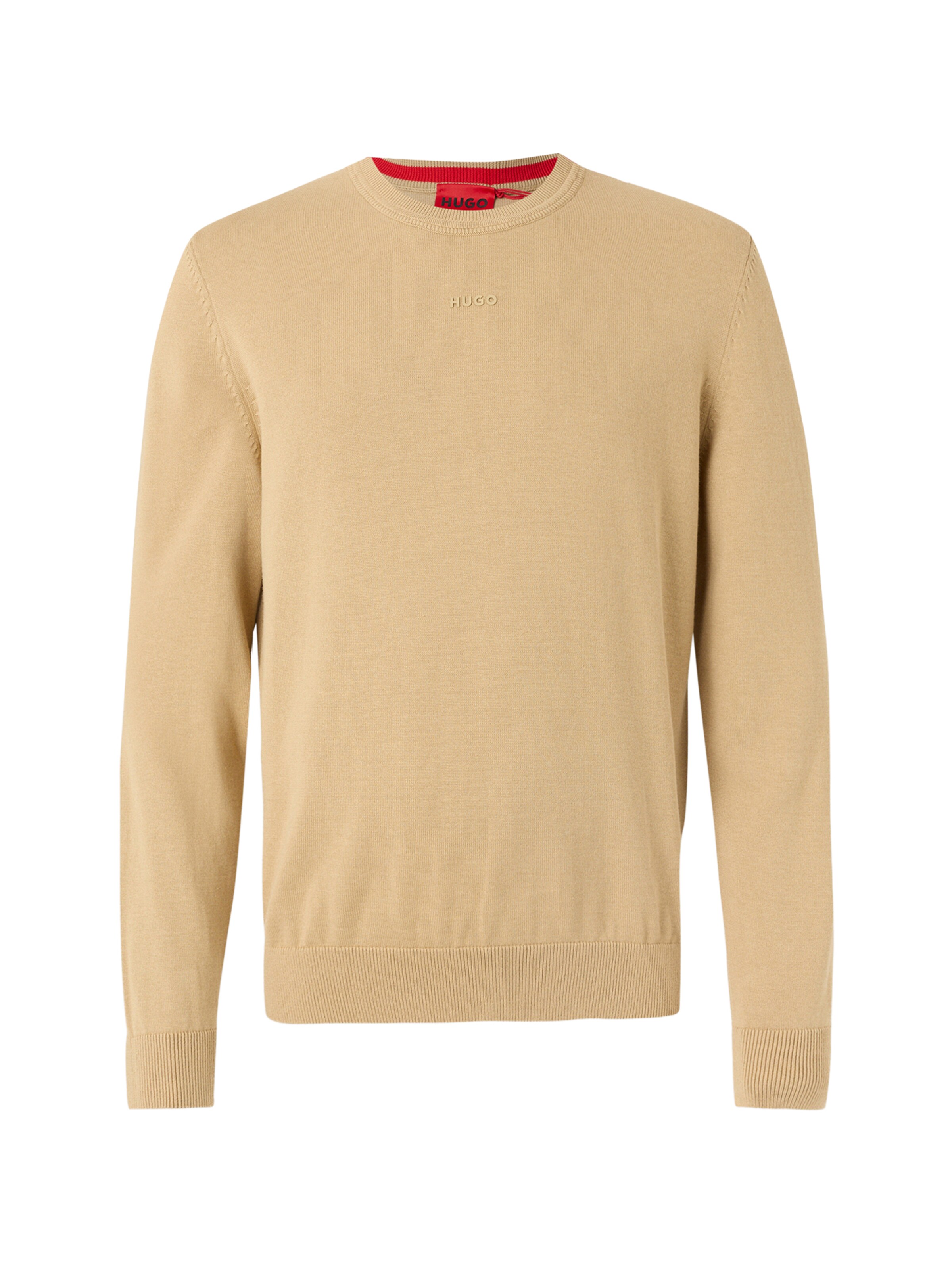 HUGO Pulóver 'San Cassius-C2' - bézs: elől