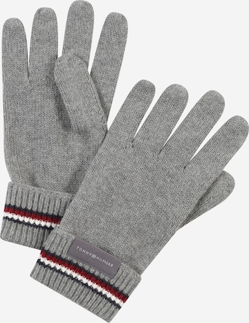 TOMMY HILFIGER Prstové rukavice – šedá: přední strana