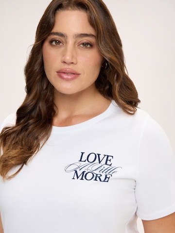 T-shirt Fiorella Rubino en blanc