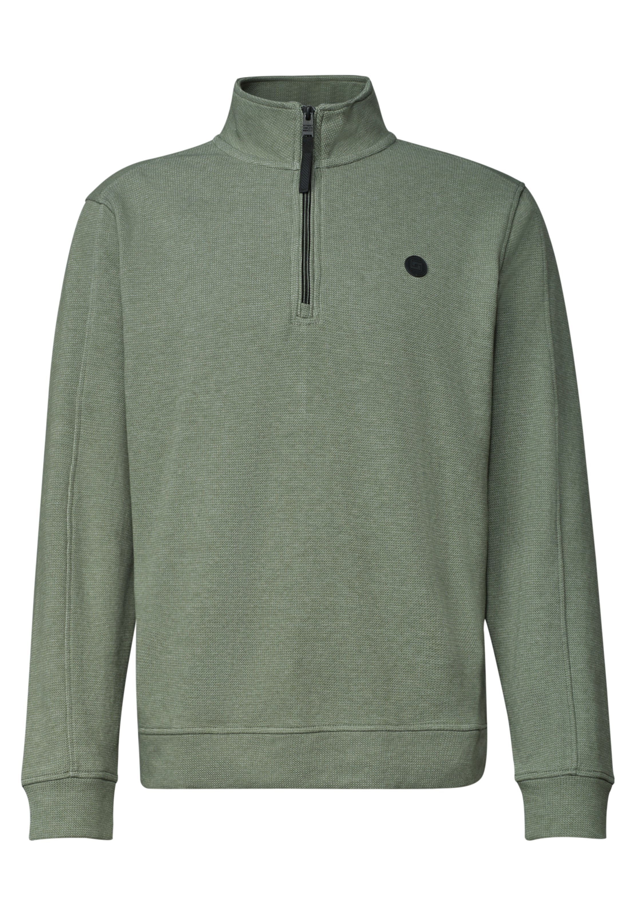 Street One MEN Athletic Sweatshirt in XXL-XXXL in mottled green, Item view