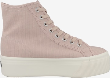 SUPERGA High-Top Sneakers in Pink