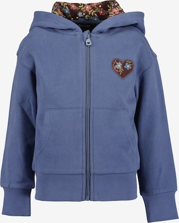 BLUE SEVEN Sweatjacke in Blau: Vorderseite